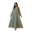 Women's long sleeved embroidered dress