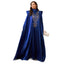 Lace High-Neck Batwing Maxi Dress