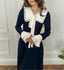 Sweetheart Peter Pan Collar Flared-Sleeve Maxi Dress for Women