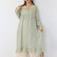 Single-Breasted Long Sleeve Relaxed Midi Dress for Women