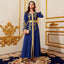 Embroidered Lace Maxi Dress, Long Sleeve