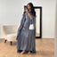 Shiny Satin Belted Maxi Dress