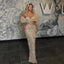 One-Shoulder Sequin Bodycon Maxi Dress for Women