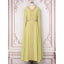 V-Neck Long-Sleeve Maxi Dress