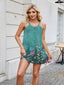Floral print cami midi dress, sleeveless slip summer dress by Vilmere