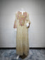 Mesh Embroidered Patchwork Maxi Dress