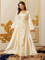 Embroidered Champagne Robe Maxi Dress