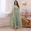 Gold Foil Flared Two-Piece Party Dress