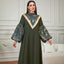 Sequin Patchwork Long-Sleeve Maxi Dress