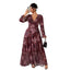 Floral Chiffon Maxi Dress, Plus Size