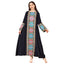 Round neck embroidered sequin dress for women
