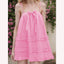pink midi dress for women, comfortable and easy to wear