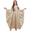 Applique Batwing Loose Maxi Dress