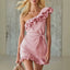 Off-Shoulder Ruffle Mini Dress