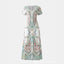 Vintage Print Maxi Dress for women