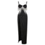 Hardware Tassel Suspender Maxi Dress with Cutout Detail
