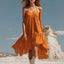 Bohemian Halter Midi Dress