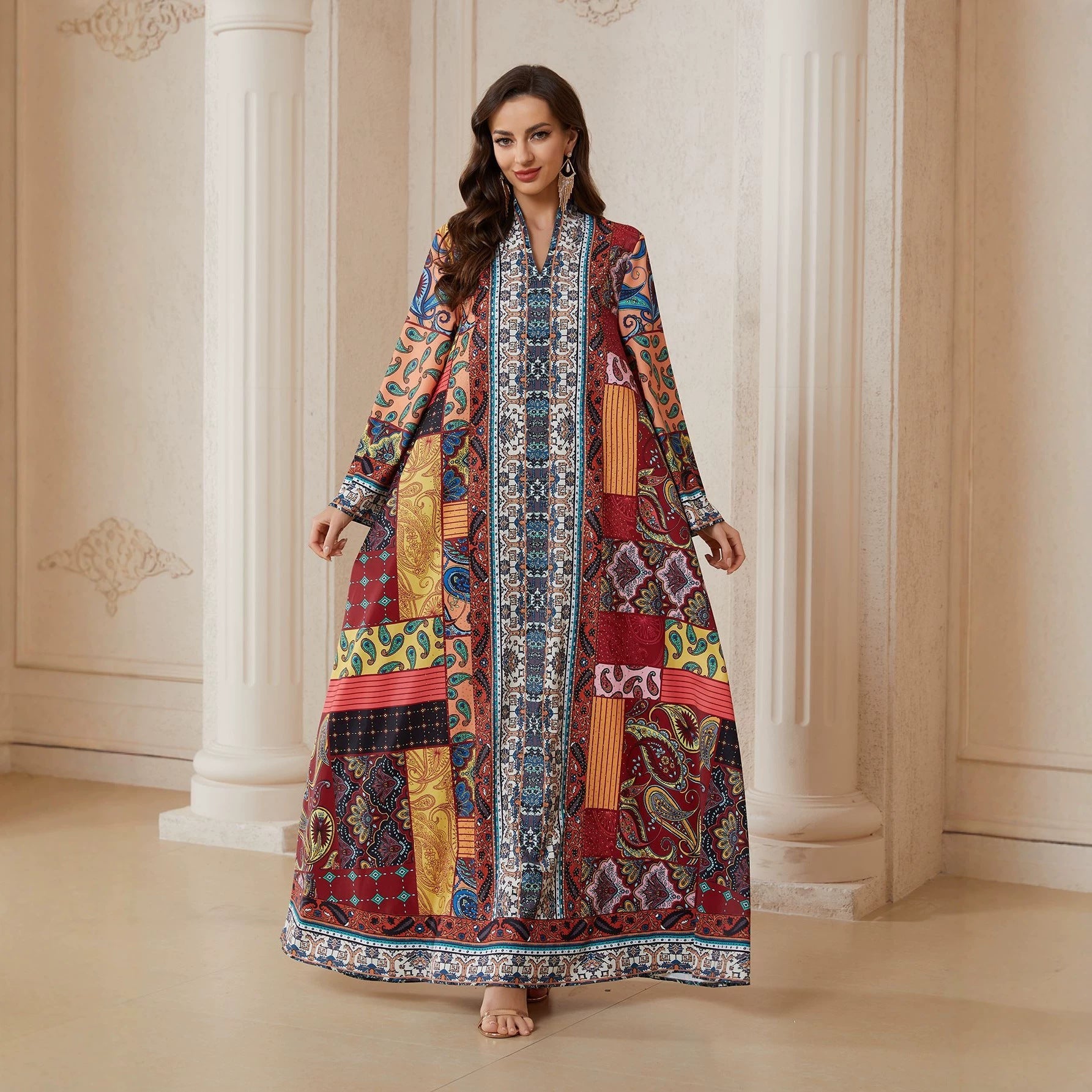 Red modest dresses at Vilmere