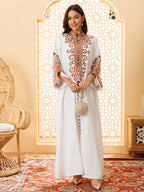 Embroidered Pullover Maxi Dress