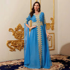 Lace Robe Maxi Dress, Chiffon