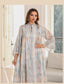 Printed Ethnic Robe Maxi Dress