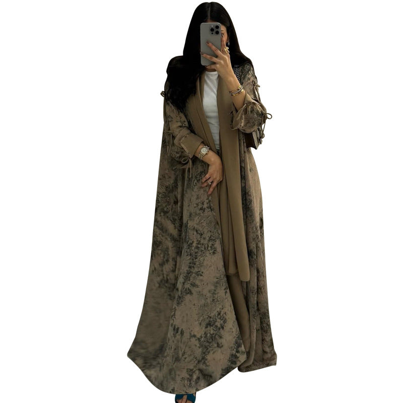 Printed Chiffon Two-Piece Maxi Dress Main image