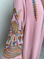 Embroidered Robe Dress