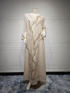 Sequin Mesh Maxi Dress
