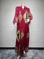 Beaded Sequin Evening Gown
