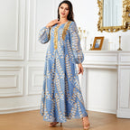 Long Sleeve Dress with Sequin Embroidery