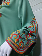 Embroidered Pullover Maxi Dress