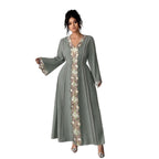 Lace Embroidered Plus-Size Maxi Dress