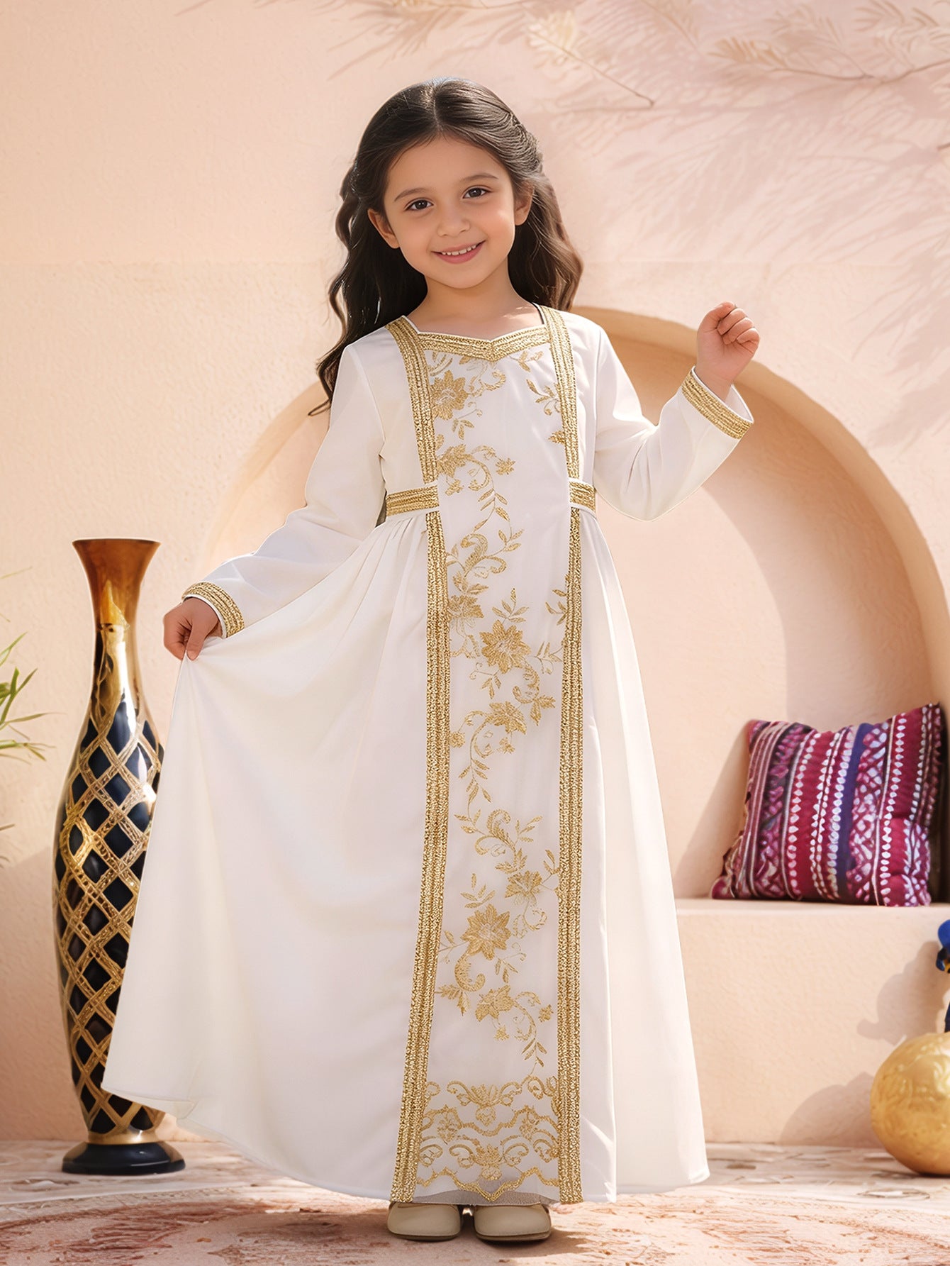 Champagne Robe Maxi Dress