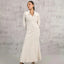 long sleeves dress in ivory for women