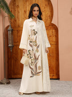 Sequin Floral Maxi Dress