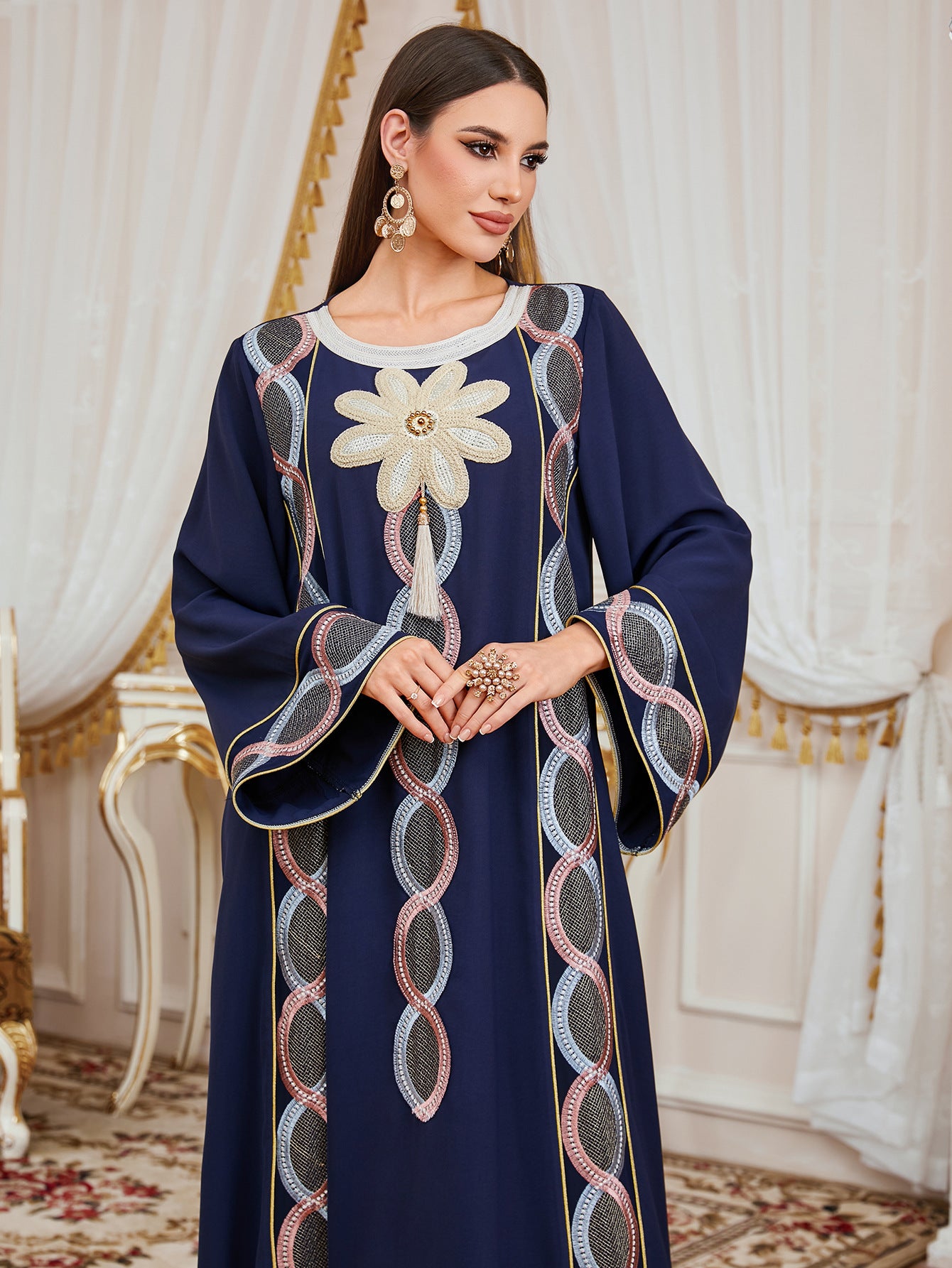 Floral Ethnic Maxi Dress