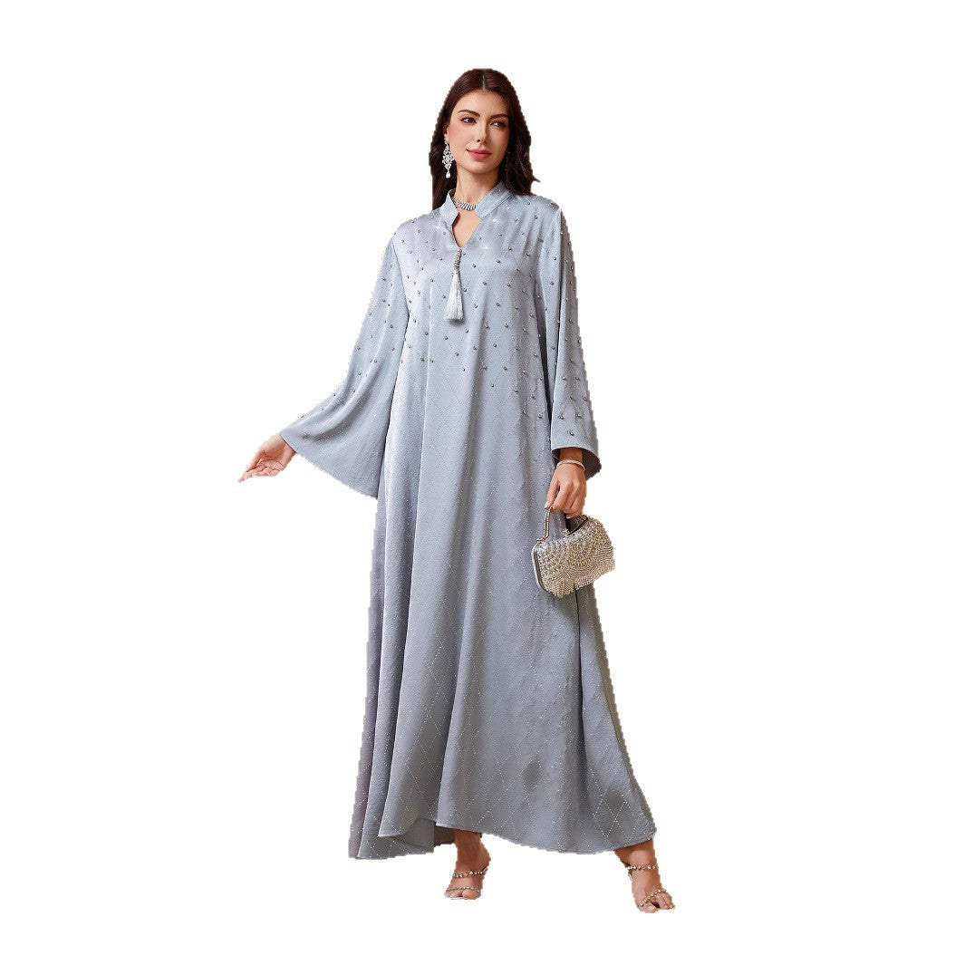 V-Neck Long-Sleeve Maxi Dress Hauptbild