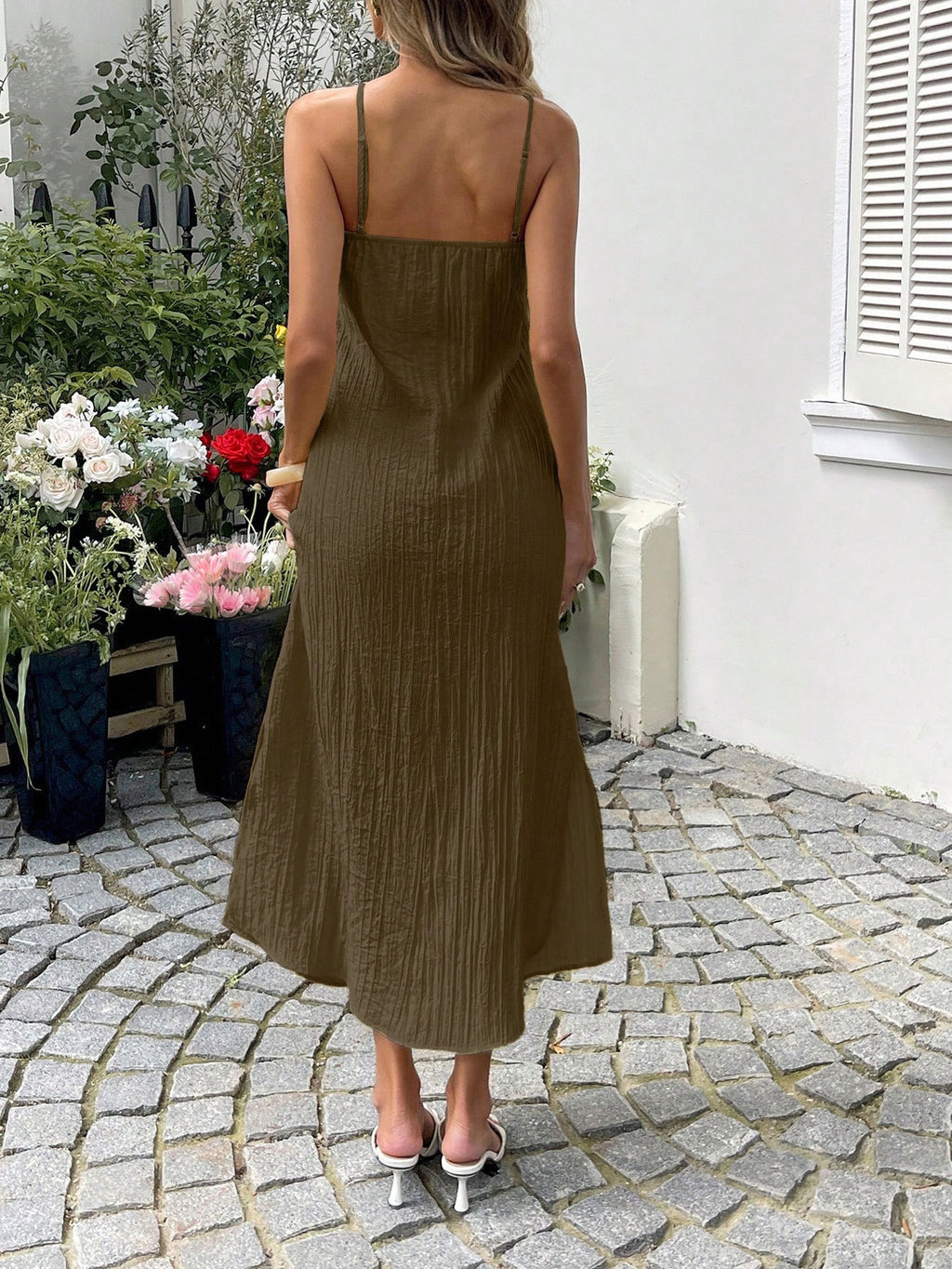Backless Halter Maxi Dress