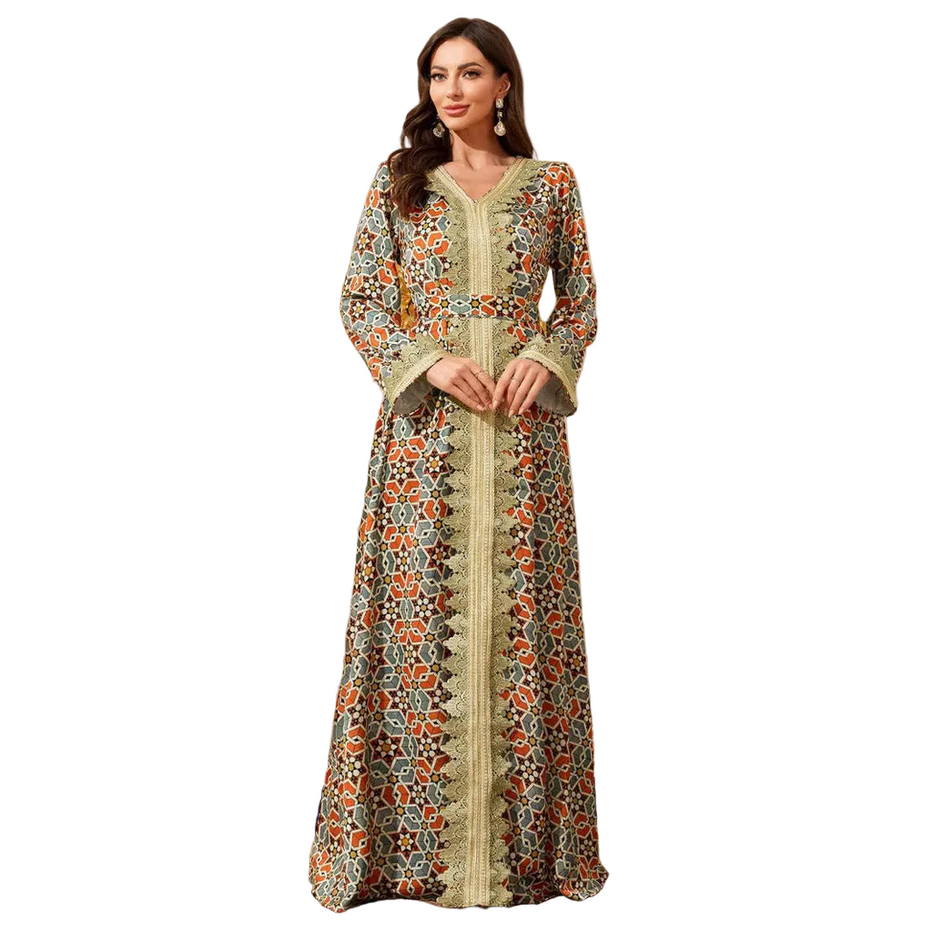 Long-Sleeve Lace Maxi Dress for women with long sleeves