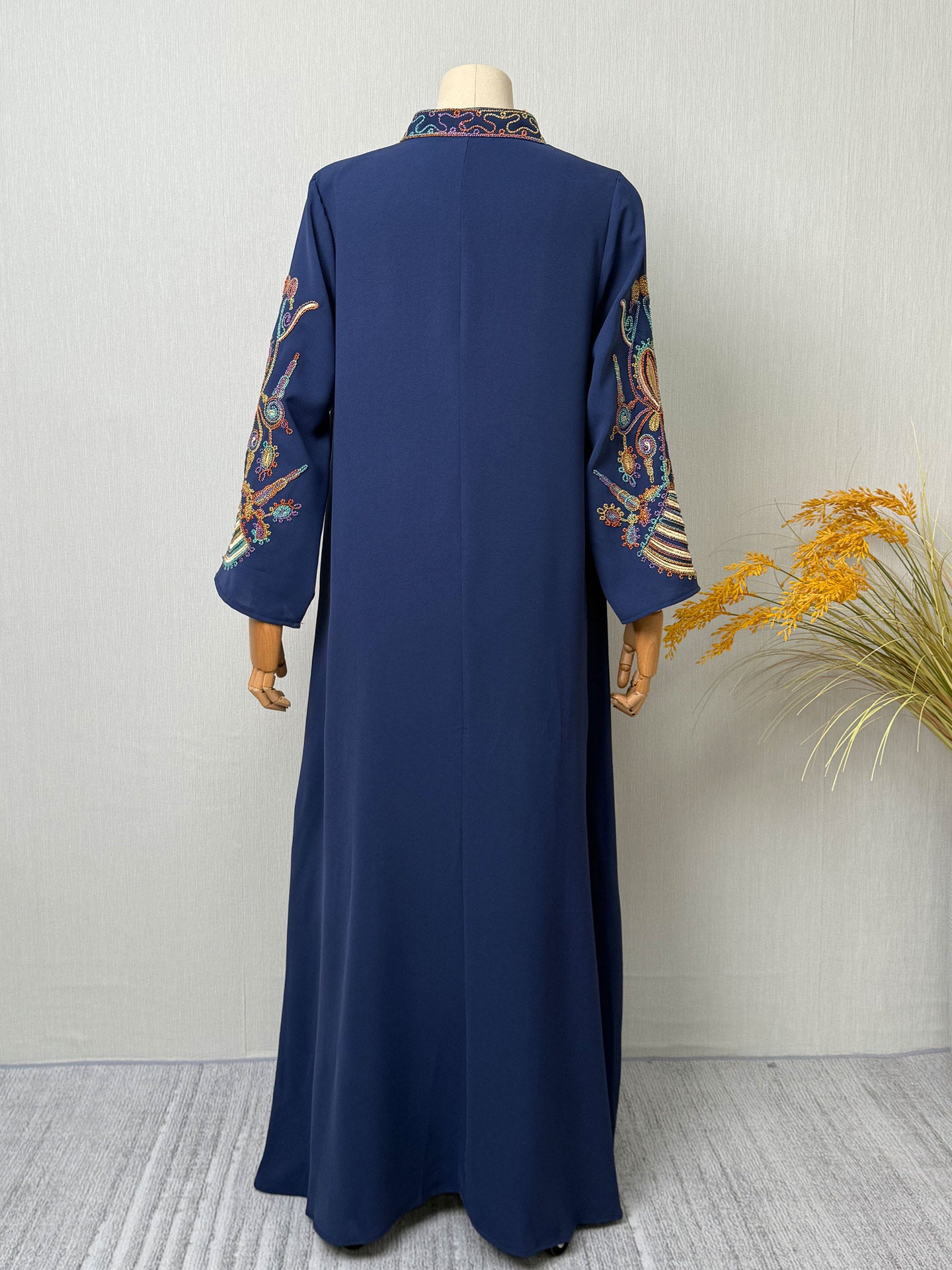 Embroidered Robe Dress