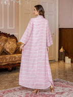 Printed Jalabiya Maxi Dress