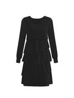 Pleated Cake Midi Dress