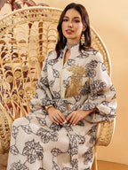 Embroidered Jalabiya Evening Gown