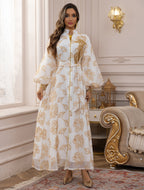 Embroidered Jalabiya Evening Gown