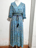 Printed A-Line Maxi Dress