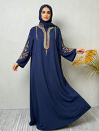 Embroidered Robe Dress