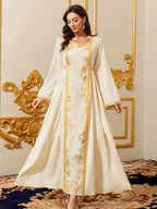 Champagne Robe Maxi Dress