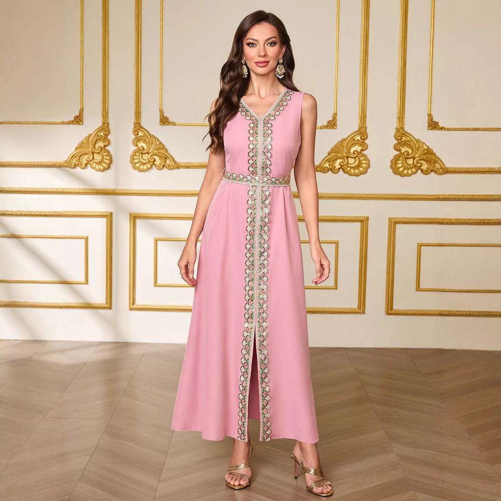 Two-Layer Cardigan Maxi Dress