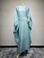 Shiny Satin Belted Maxi Dress