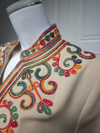 Embroidered Pullover Maxi Dress